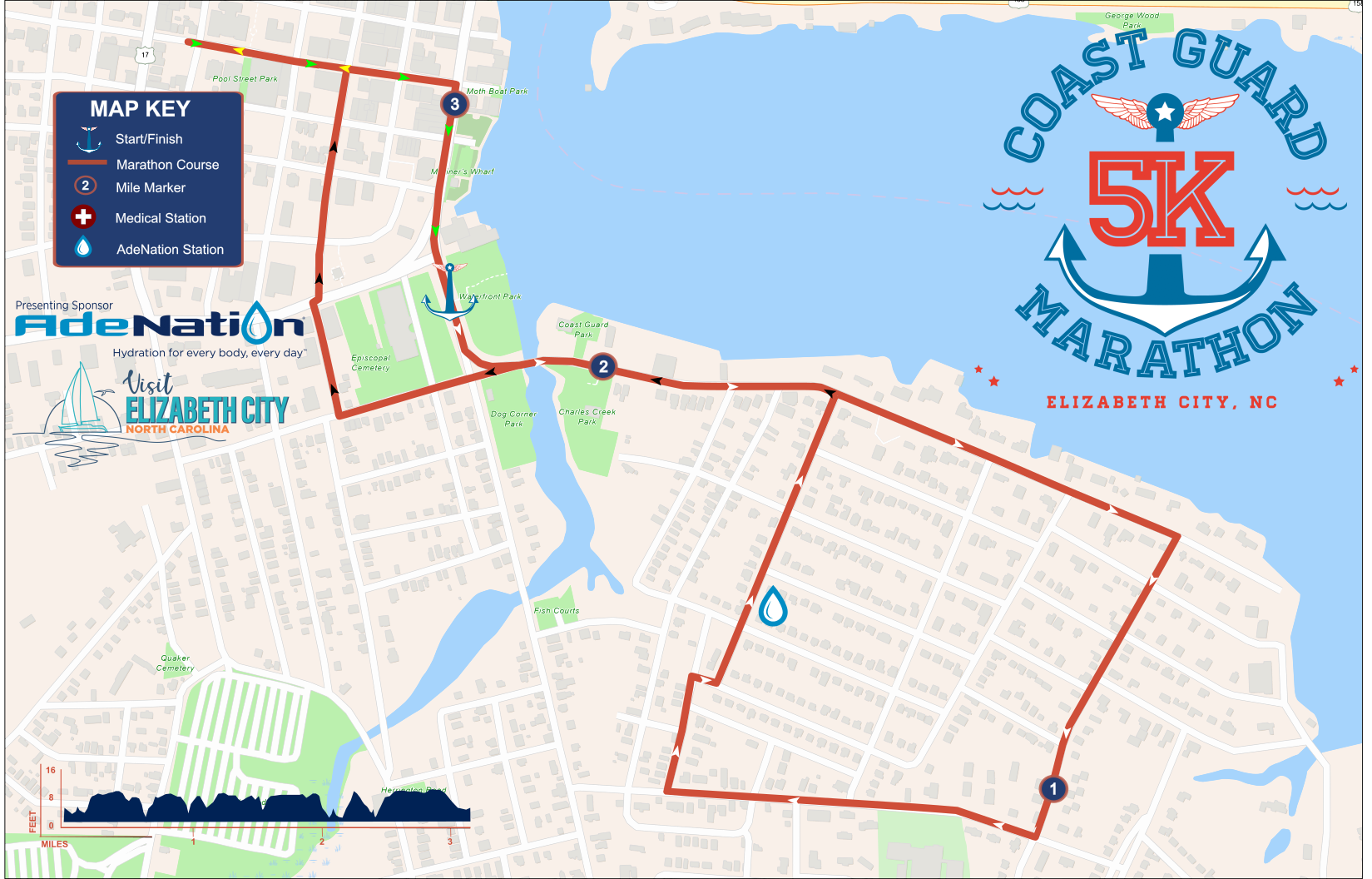 Coast Guard Marathon, Half Marathon & 5K Elizabeth City, North Carolina