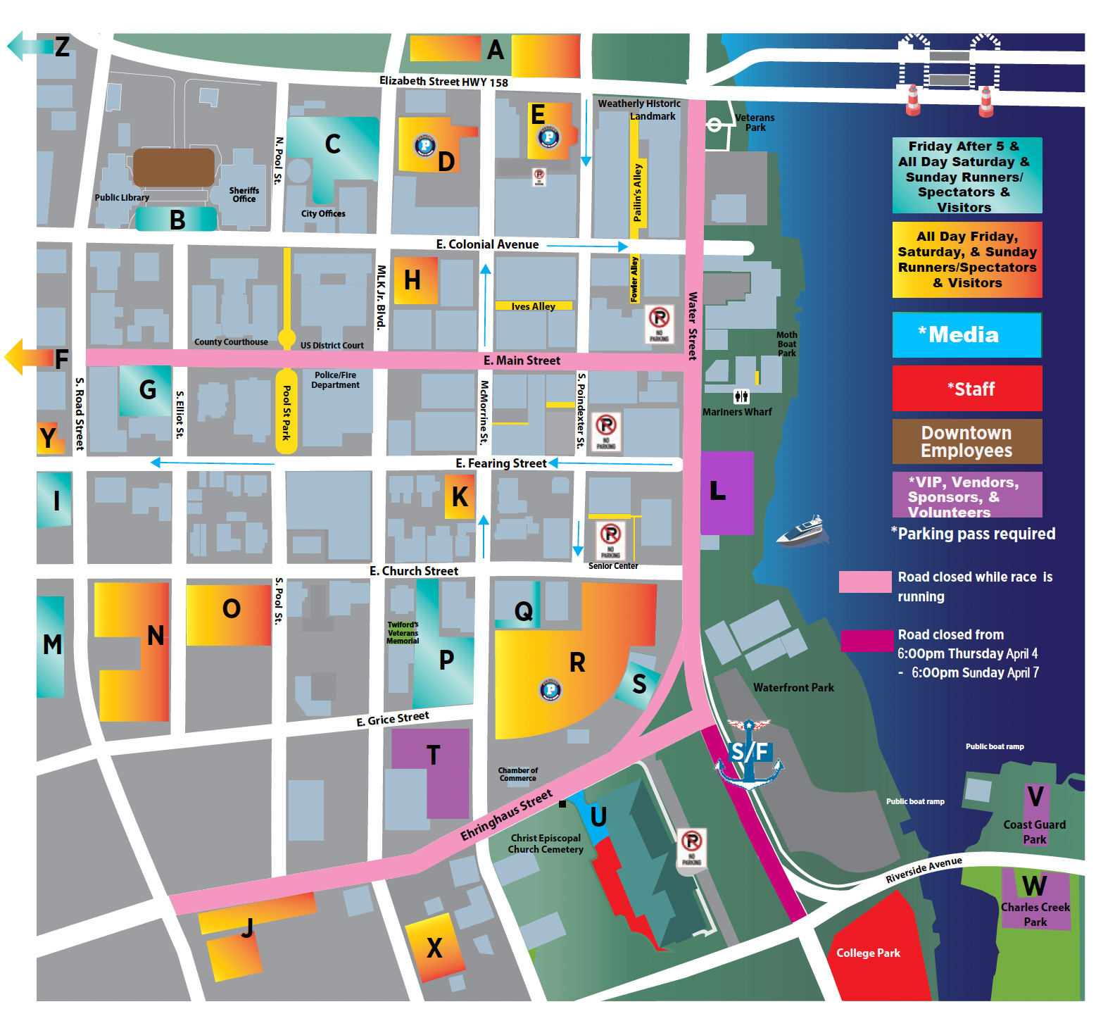 Course Maps - Coast Guard Marathon